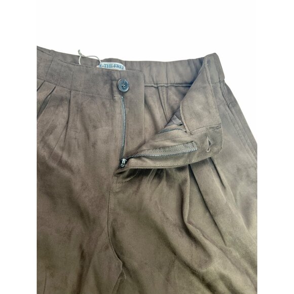 Free People We The Free Women's Straight On Suede Shorts Chestnut XS - Picture 5 of 13